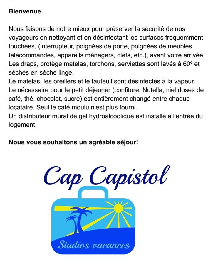 Cap Capistol Studio Avec Terrasse, Vue Port Agde Eksteriør bilde